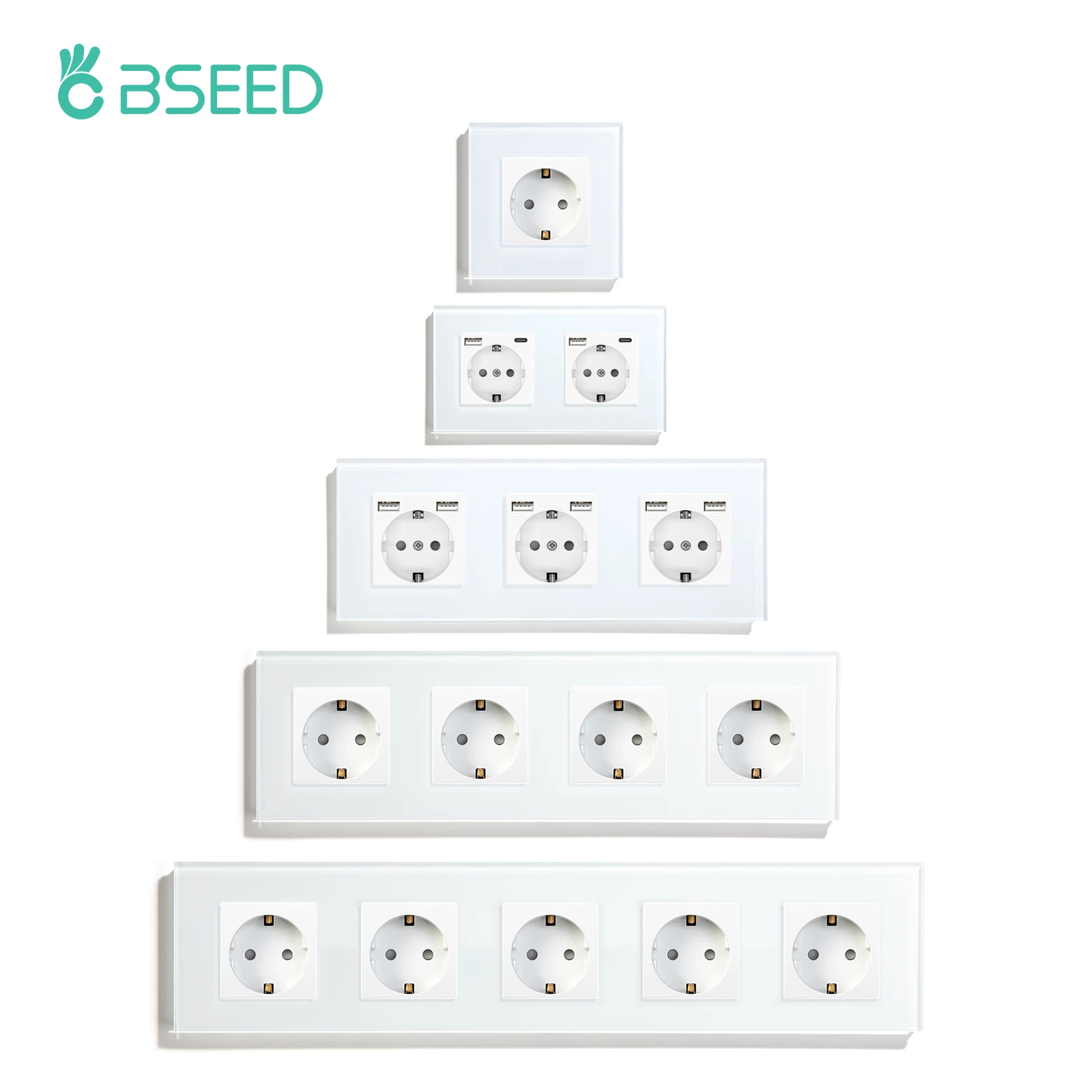 Home Improvement Outlet - Bseed EU ロシアソケット 16A 4 色電気壁コンセント強化ガラスクリスタルパネル電気コンセントホームセンター