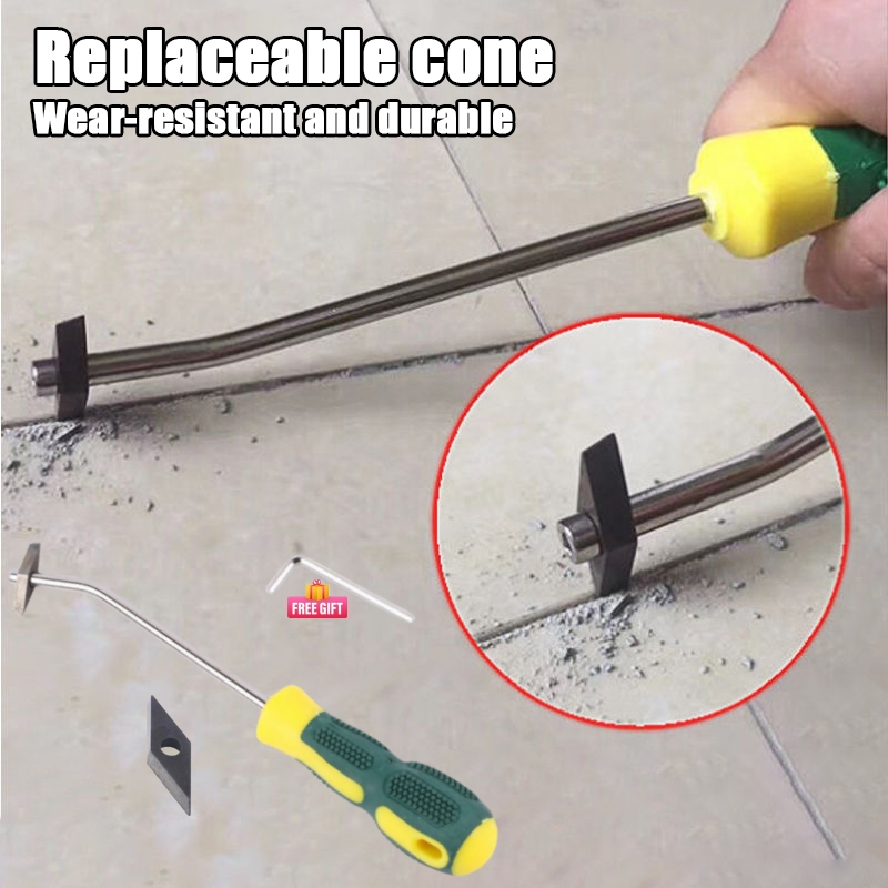 Grout Saw Removal - 交換可能なセラミックタイルグラウトリムーバータングステン鋼タイルギャップクリーナードリルビット床壁シームセメントクリーニングハンドツール