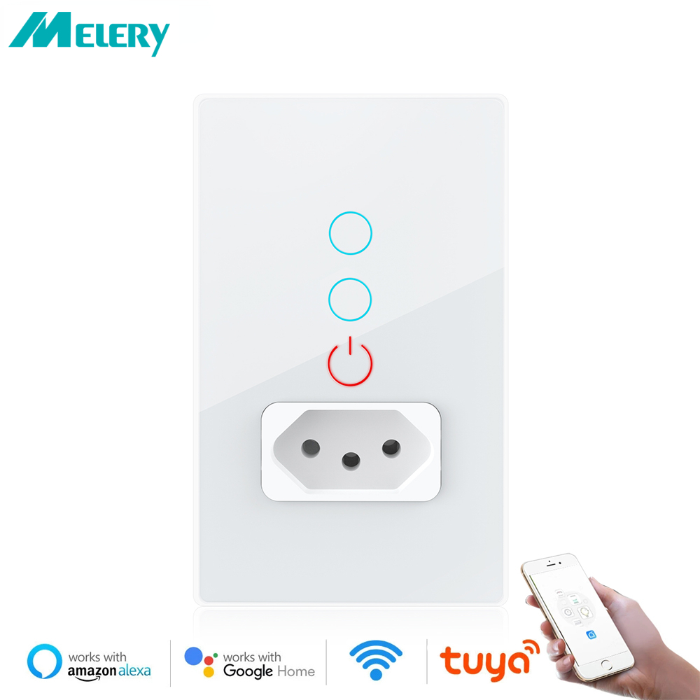 Home Improvement Outlet - トルヤ-接続された壁コンセント,タッチセンサー,Alexa,Google Homeによるリモートコントロール,wifi