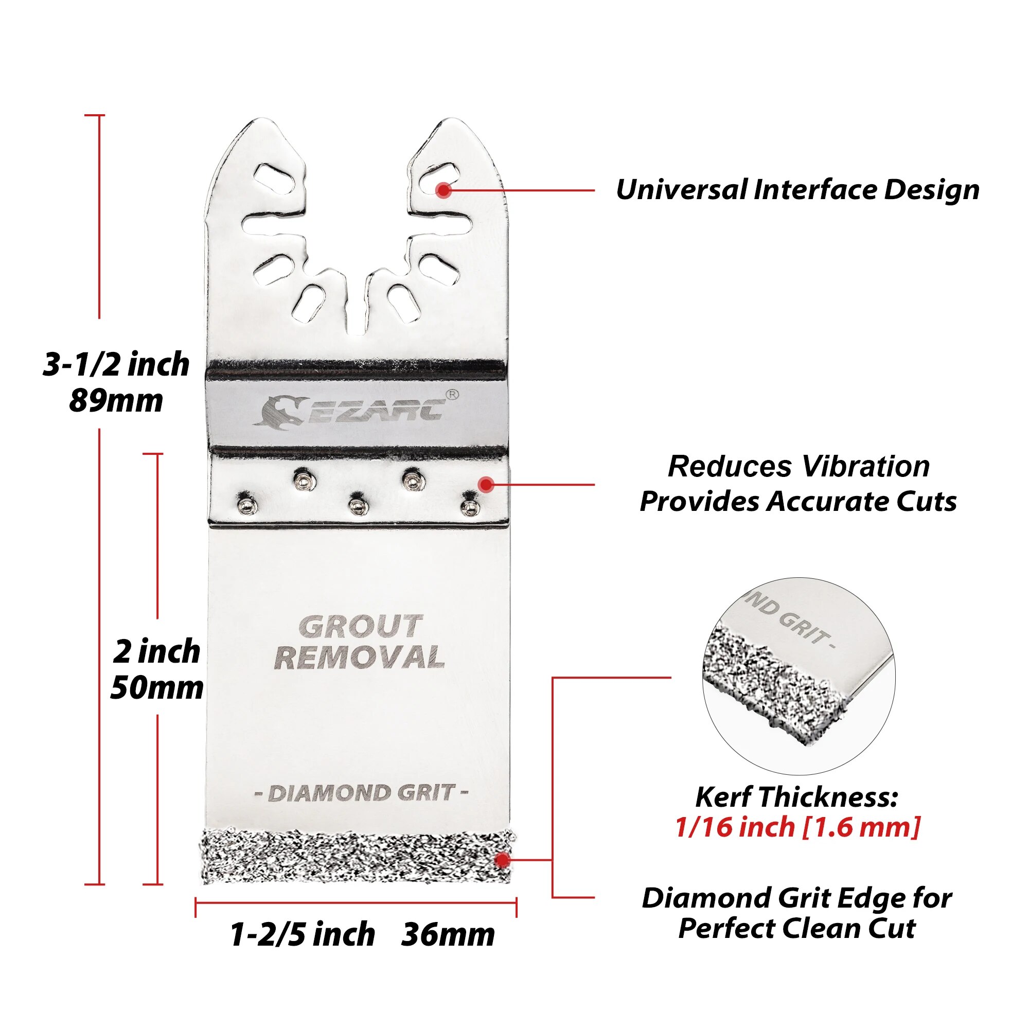 EZARC 3 個ダイヤモンド振動ブレードフラッシュカッティ - Grout Saw Removal のレビューと価格