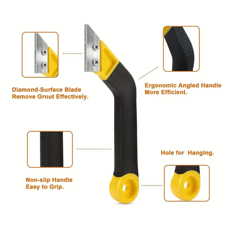 タイルグラウトソー グラウト除去ツール、角度付きデザインのグ - Grout Saw Removal のレビューと価格