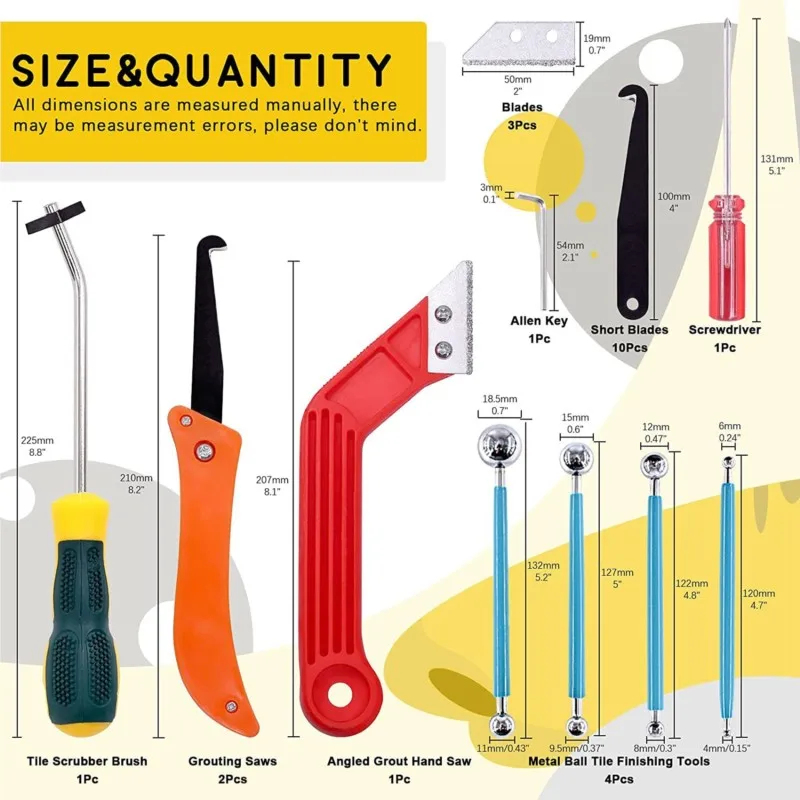 目地除去ツール22点セット ソーブレード グラウトハンドソー - Grout Saw Removal のレビューと価格