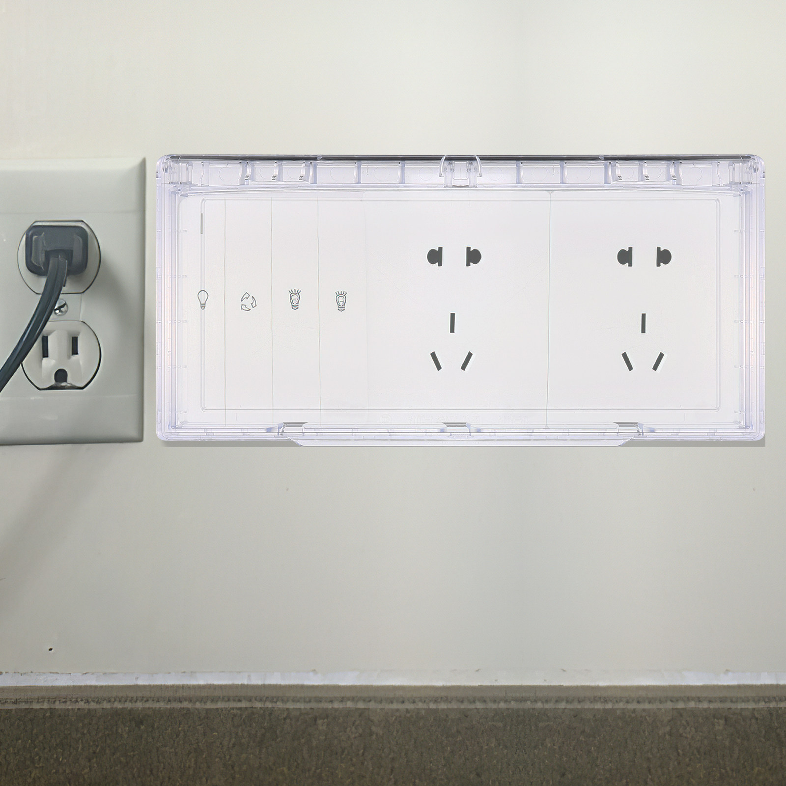 屋外コンセントカバー 防水 3スロットプラグプロテクター 耐 - Home Improvement Outlet のレビューと価格