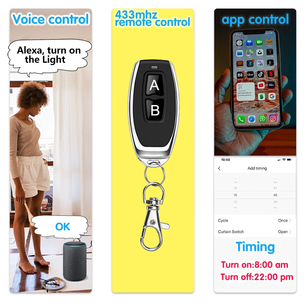 WiFi スマート スイッチ AC/DC 12V 24V 1 - App Home Improvement のレビューと価格