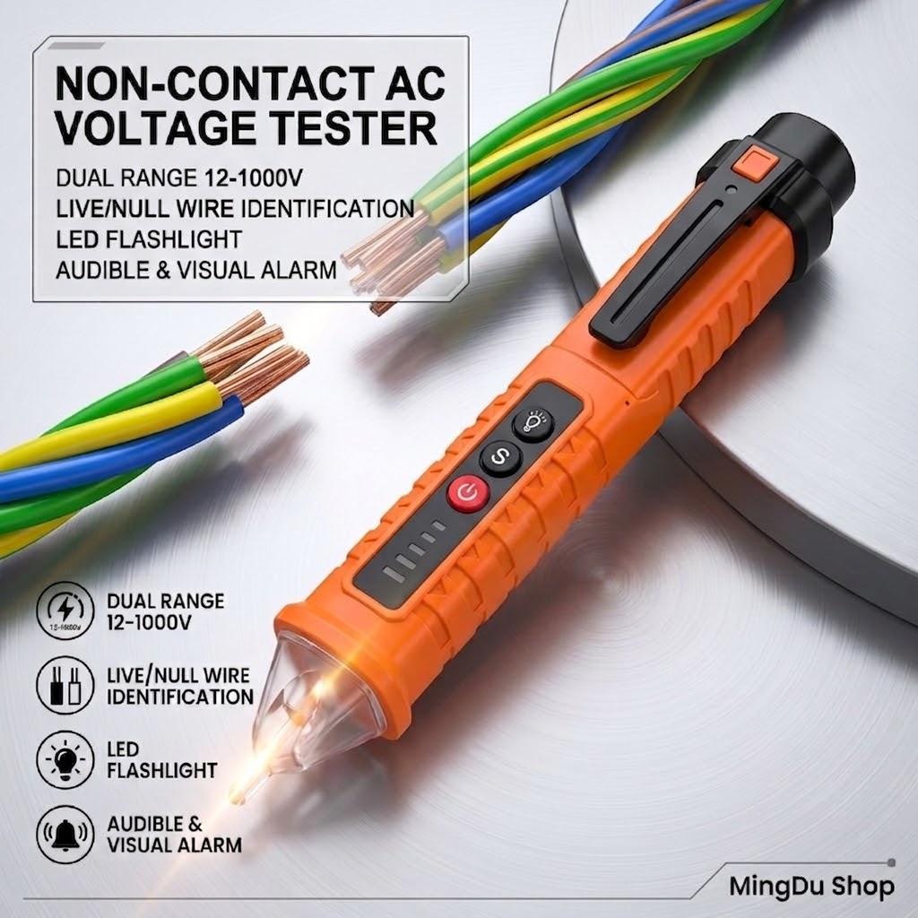 非接触電圧検出ペン、AC電圧テスター12-1000V、電気技 - Home Improvement Outlet のレビューと価格