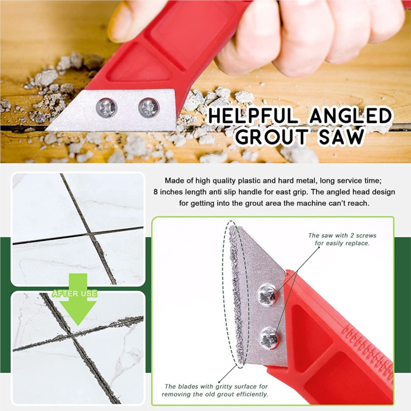 グラウトリムーバーツール 22 個セット 鋸刃 グラウトハン - Grout Saw Removal のレビューと価格